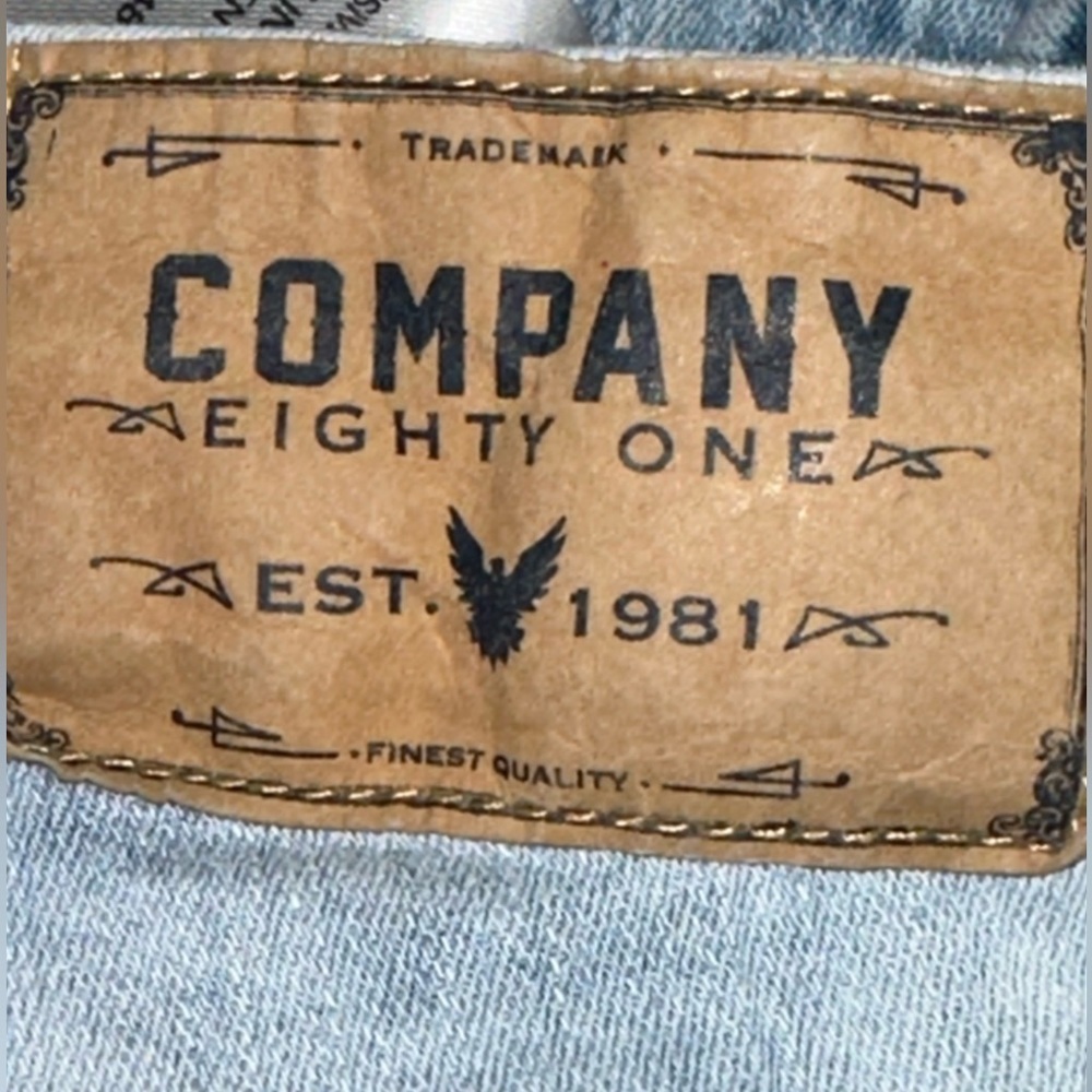 Company Eighty One 5 pocket white wash shorts size 38 - Picture 4 of 6